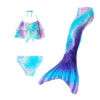 Arctic Blue Mermaid Tails for girls swimsuit