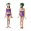 Lavender Mermaid Tail Swimsuit Set For Girls