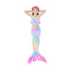 Flower Sea Mermaid Tail Swimsuit Set For Girls