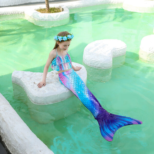 Arctic Blue Mermaid Tails for girls swimsuit