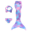 Lavender Twilight Aegean Mermaid Tail Swimsuit Set For Girls