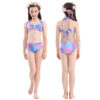 Lavender Twilight Aegean Mermaid Tail Swimsuit Set For Girls